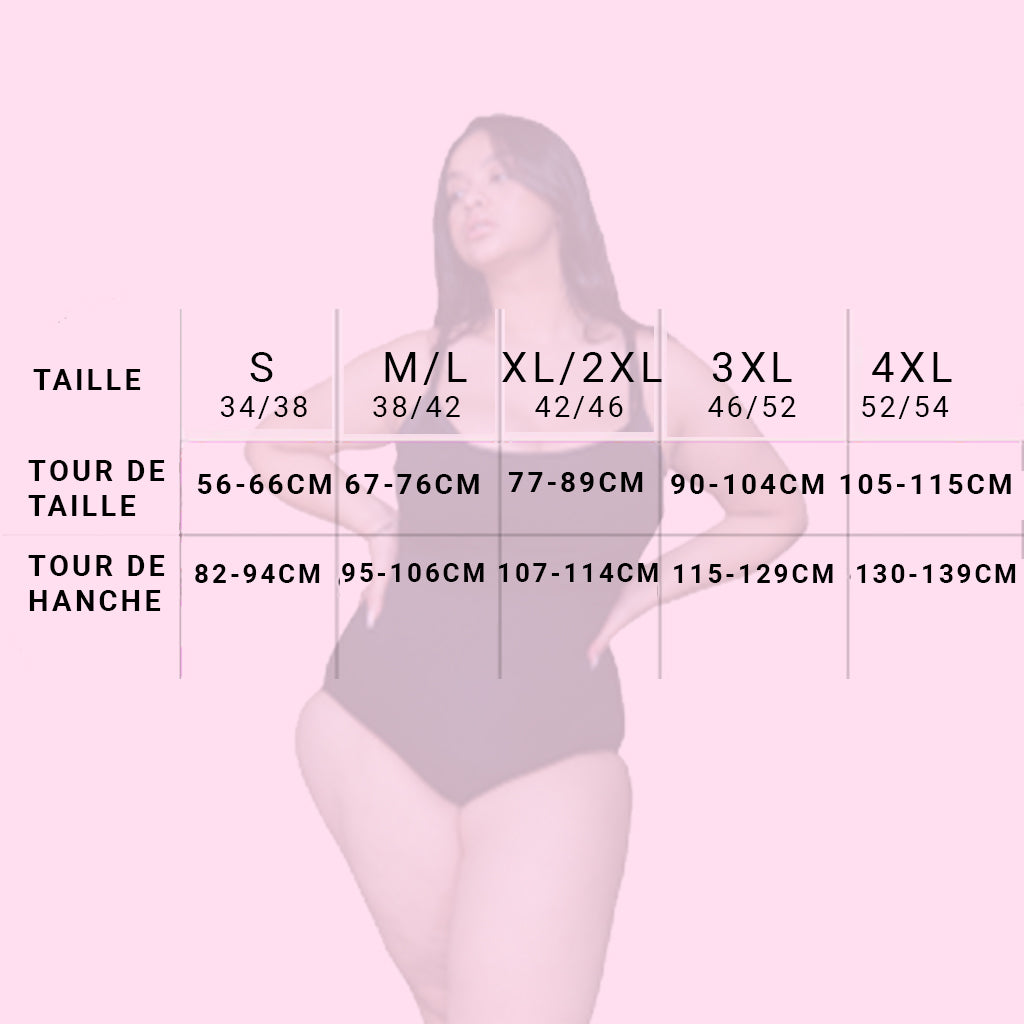 Guide des tailles gaine minceur Clairebody